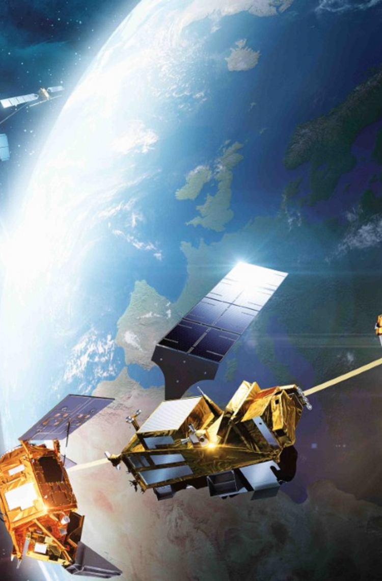 Copernicus satellite constellation in orbit Copernicus satellite constellation in orbit