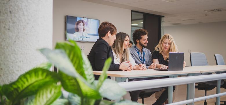 Airbus Crisa teams in the offices